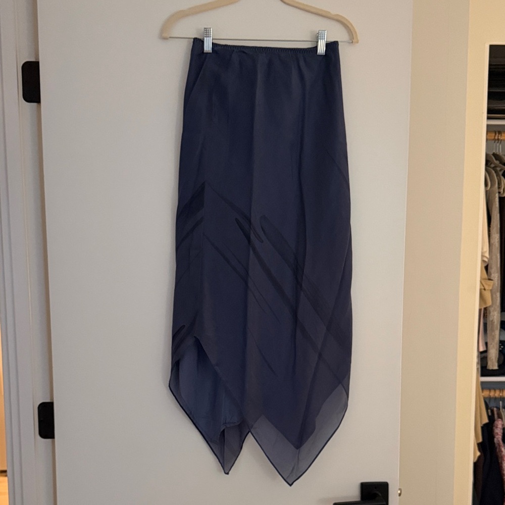 Banana Republic Asymmetrical Navy Skirt